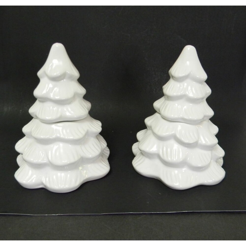 White Christmas Tree Fir Balsam Candles Holiday Decor Gift Set of 2 NEW